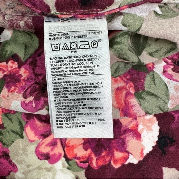 Banana Republic Blouse Top Sz S Floral NWT - Picture 13 of 14